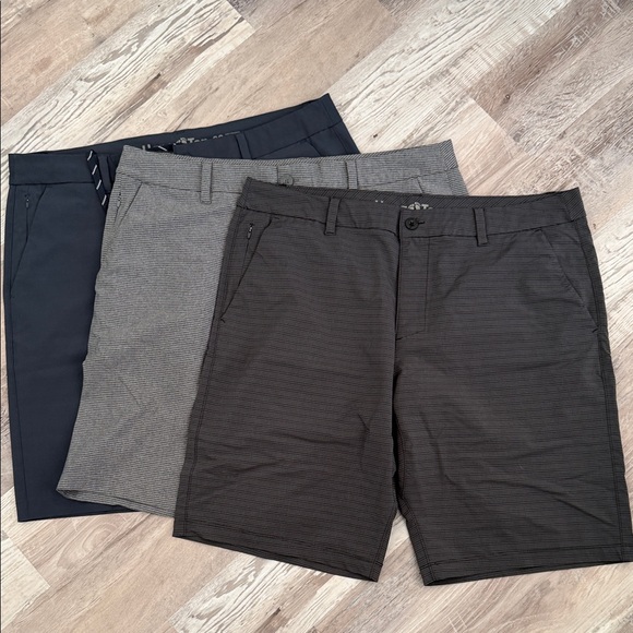 Hang Ten Other - Hang Ten Men's Performance Stretch Shorts - Black (set of 3)